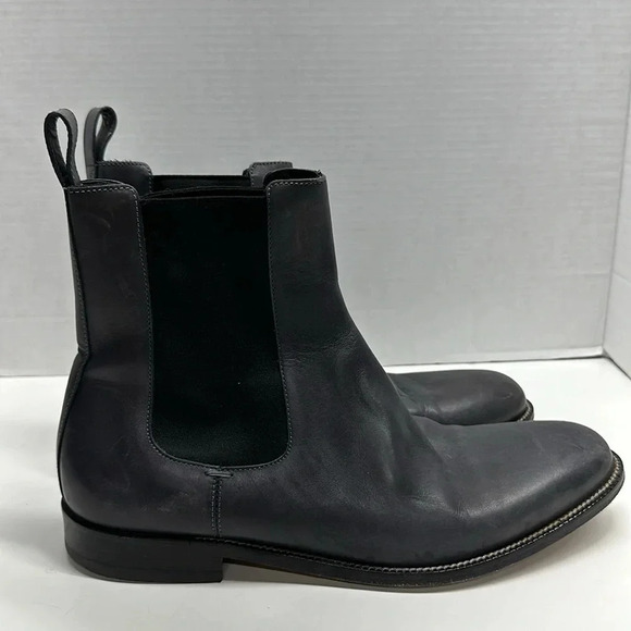 Gucci Leather Chelsea Ankle Boots Pull On Casual Shoes Gray Men's 11.5 247492 - Picture 3 of 14